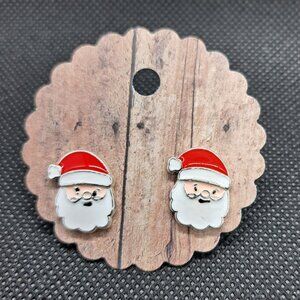 Santa Stud Earrings- NWOT!